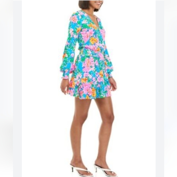 Lilly Pulitzer Peggy Romper Dress in Rose to the Occasion - Picture 3 of 8